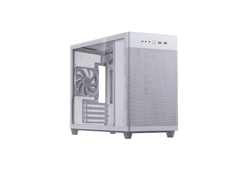 Asus Prime AP201 TG Számítógépház, fehér (PRIMEAP201TGWHITE)