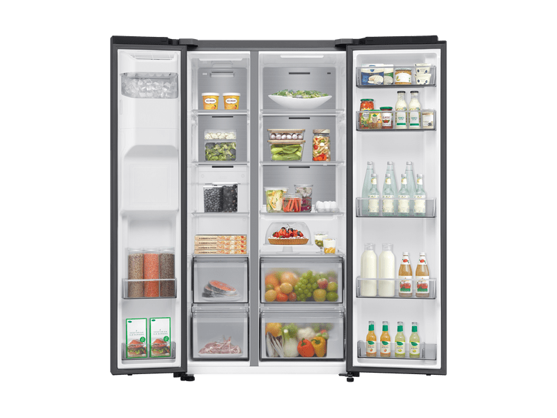 Samsung RS70F64KEFEO Side-by-Side hűtőszekrény, fekete