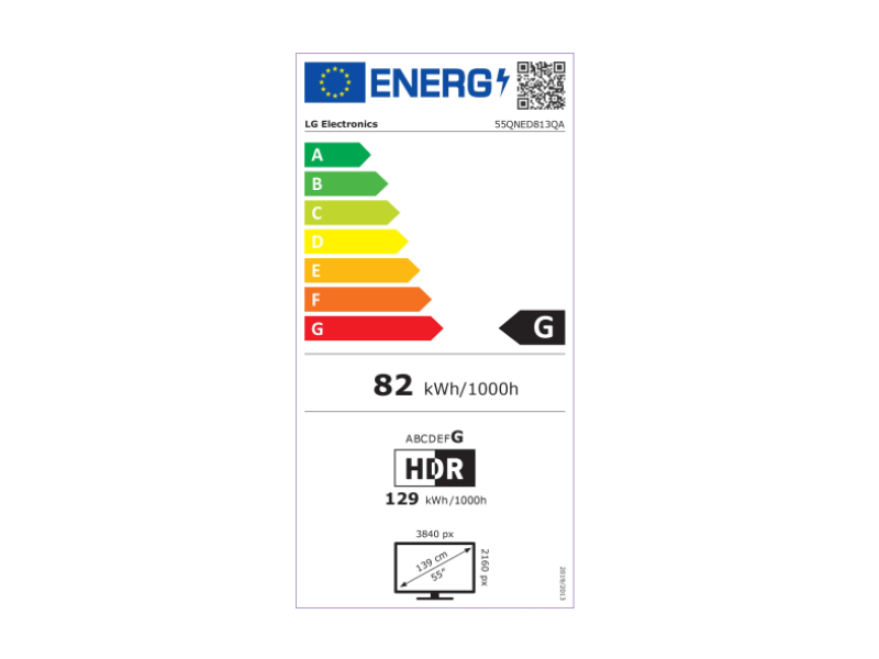 LG 55QNED813QA QNED Smart LED TV, 139 cm