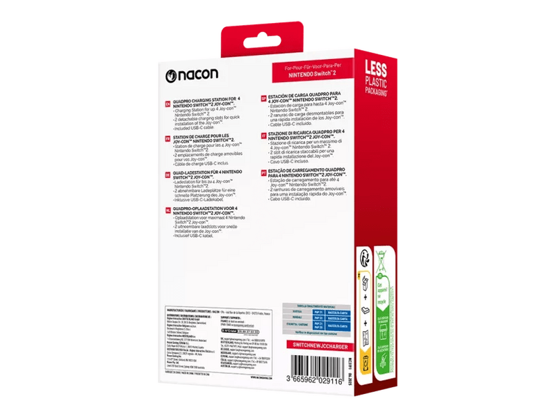 Nacon Nintendo Switch 2 Kontrollertöltő állvány (P2809500)