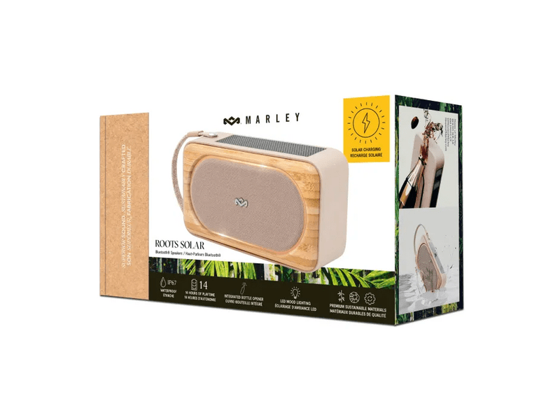 Marley Roots Solar Bluetooth® napelemes hangszóró, krém (EM-JA023-CE)