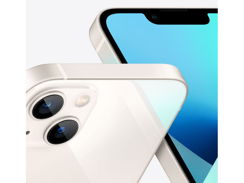 Apple iPhone 13 256GB Okostelefon, Csillagfény fehér (MLQ73HU/A)