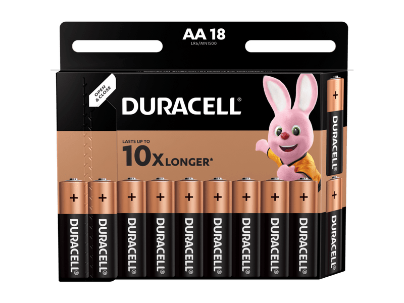 Duracell Basic AA elem, 18 db
