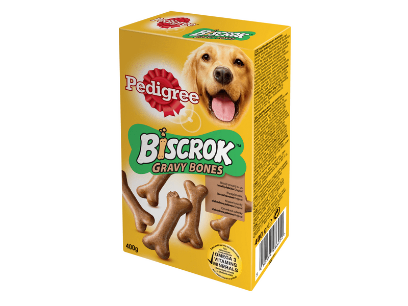 Pedigree Biscrok Gravy Bones falatok felnőtt kutyáknak 400g