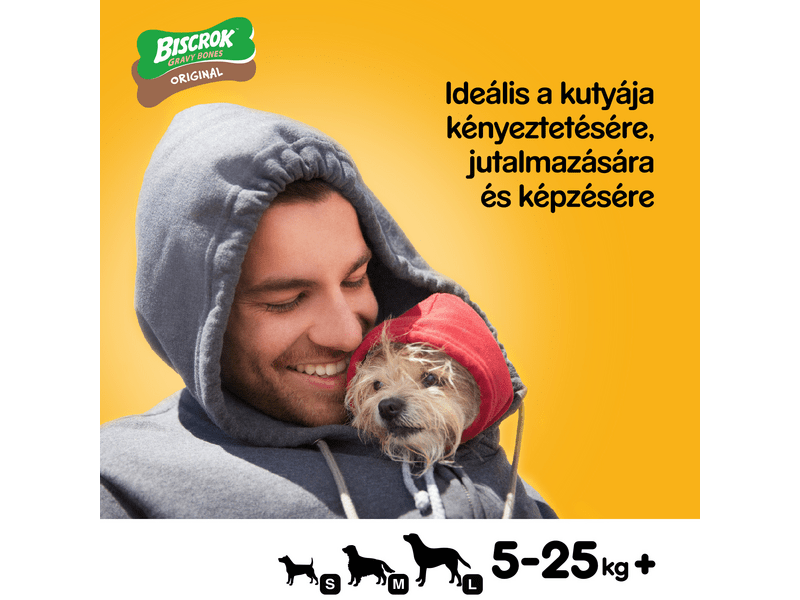 Pedigree Biscrok Gravy Bones falatok felnőtt kutyáknak 400g