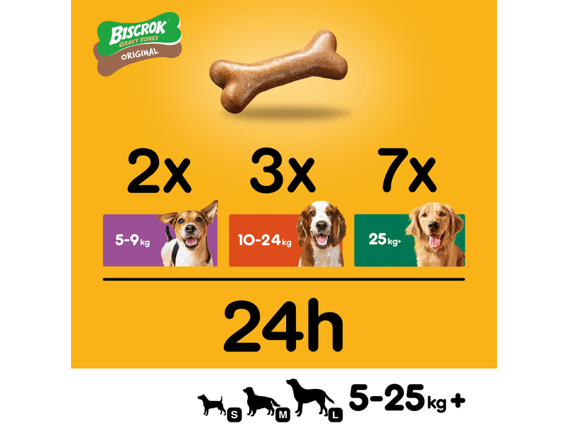 Pedigree Biscrok Gravy Bones falatok felnőtt kutyáknak 400g