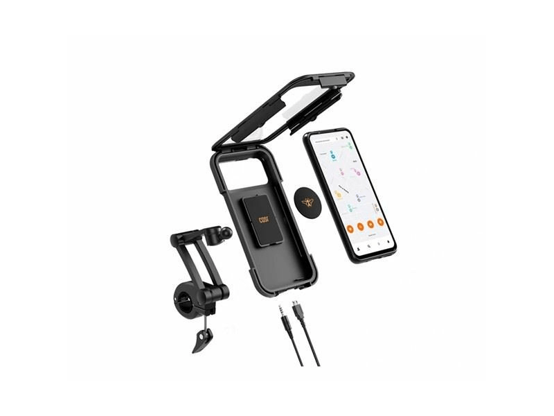 Univ Waterp Ph Holder for Scooters Black