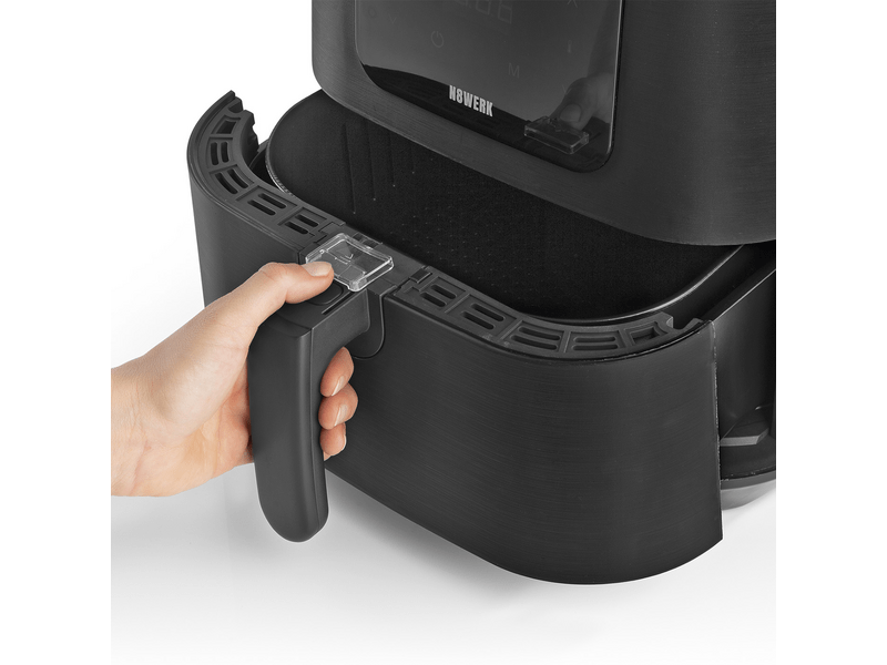 N8werk DS05050 Forrólevegős sütő, fekete