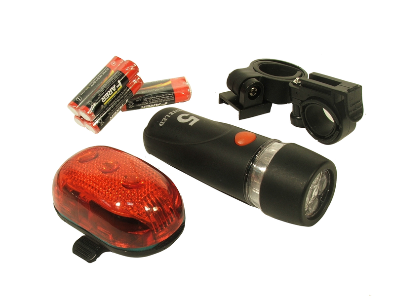 5 LED-es kerékpárlámpa szett (NE55302050)