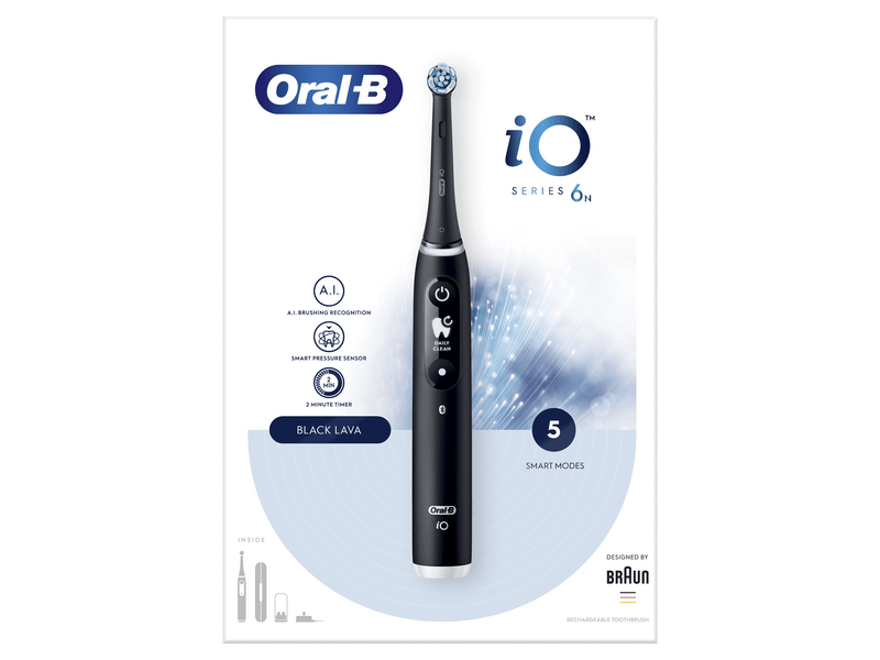 Oral-B iO6 električna četkica za zube, crna
