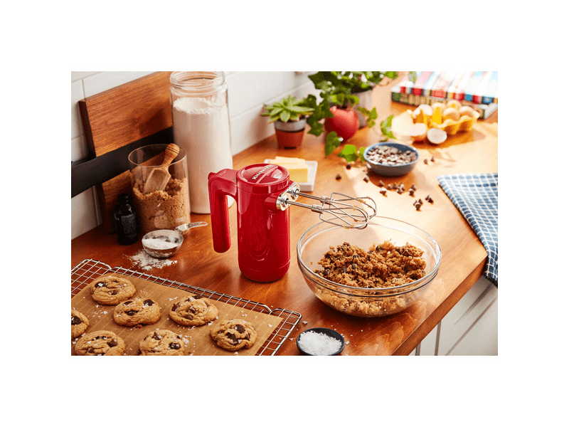 KitchenAid 5KHMB732EER Vezeték nélküli kézi mixer, piros