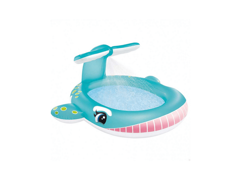 Intex Felfújható bálna medence fröcskölővel, 201 x 196 x 91 cm (57440NP)