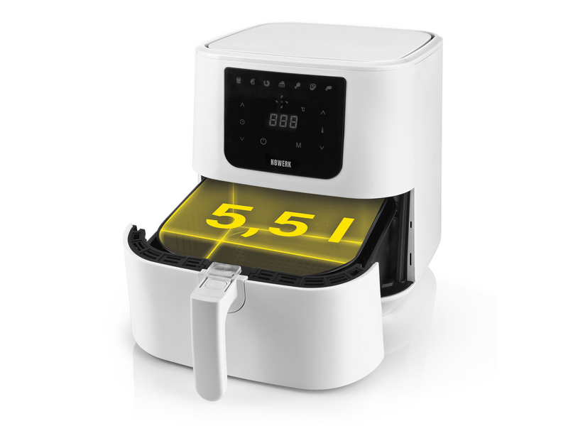 N8werk DS05752 Forrólevegős sütő, fehér