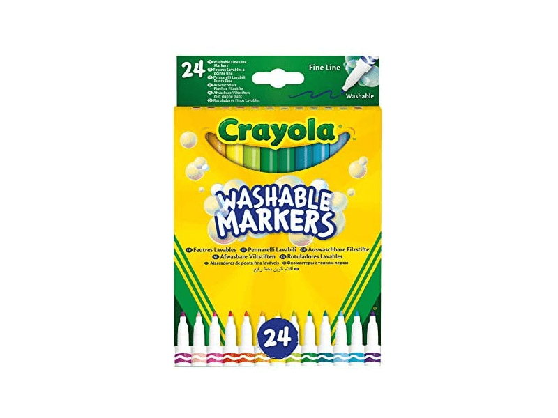 Crayola 58-6571 Kimosható vékony filctoll, 24 db