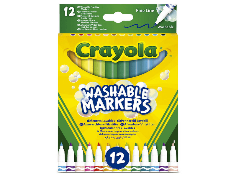 Crayola 58-6671 Perivi tanki flomaster, 12 kom