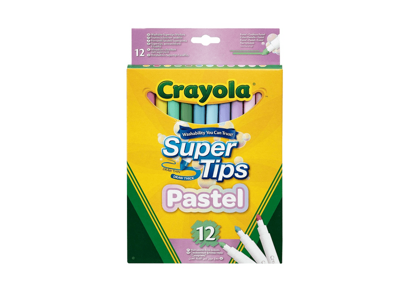 Crayola Pastel tanki-deblji flomaster, 12 kom (58-7515)