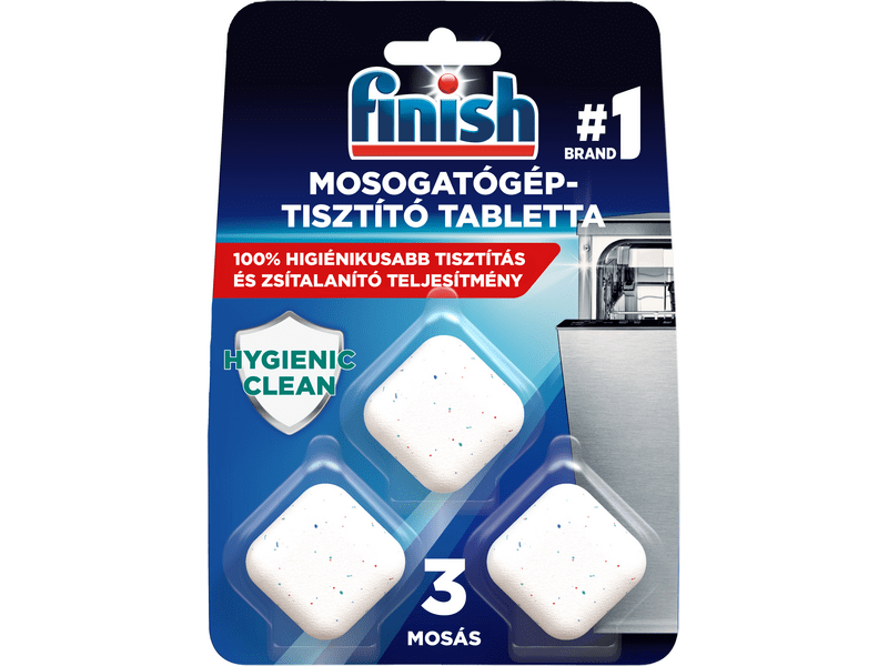Finish In Wash mosogatógép-tisztító tabletta, 3 db