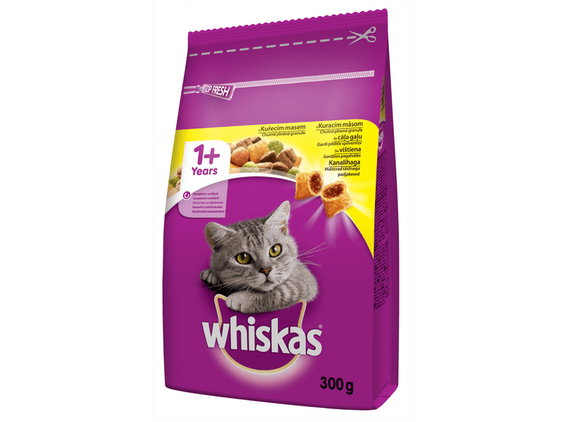 Whiskas száraztáp csirkehússal, 300 g