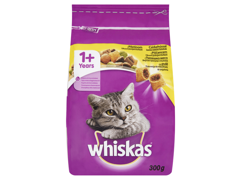 Whiskas száraztáp csirkehússal, 300 g