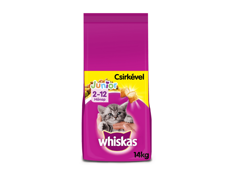 Whiskas Junior száraztáp kölyökmacskáknak, 14 kg