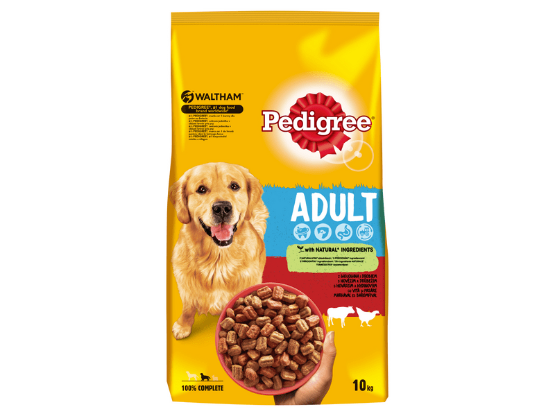 Pedigree száraztáp marha&baromfi felnőtt kutyák számára 10kg