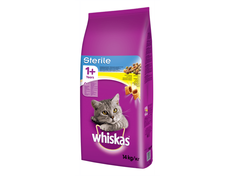 Whiskas Sterile száraztáp csirkehússal, 14 kg