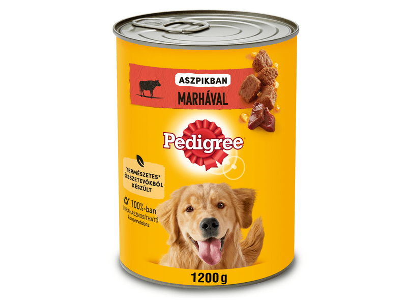 Pedigree marhahús konzerv zselében felnőtt kutyáknak 1200g