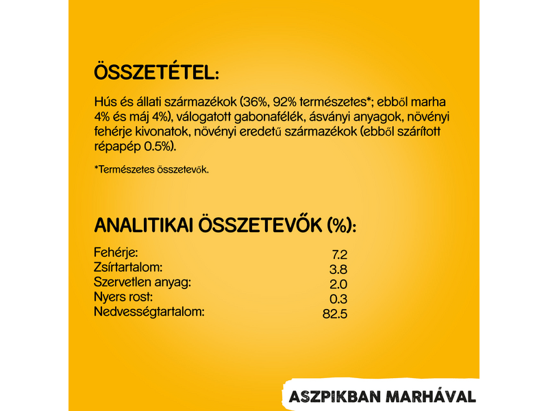 Pedigree marhahús konzerv zselében felnőtt kutyáknak 1200g