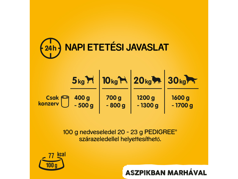 Pedigree marhahús konzerv zselében felnőtt kutyáknak 1200g