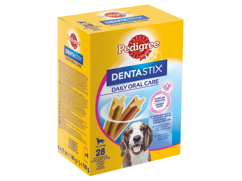 Pedigree DentaStix fogápoló 10-25kg-os kutyáknak 28db(4x180g)