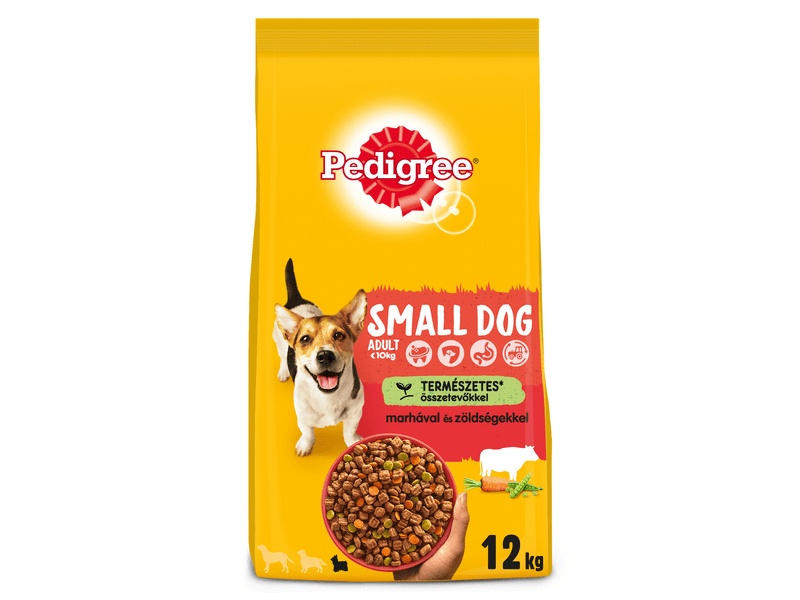 Pedigree marha&zöldség kistestű felnőtt kutya száraztáp 12kg