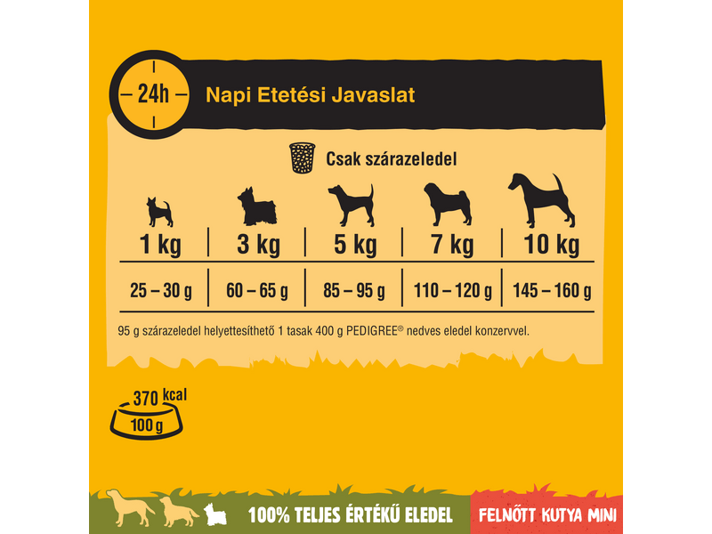 Pedigree marha&zöldség kistestű felnőtt kutya száraztáp 12kg