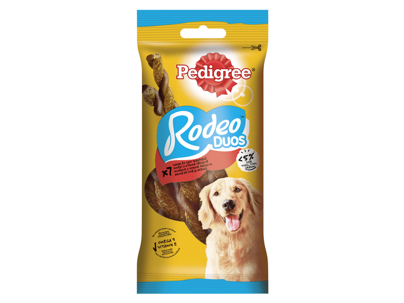 Pedigree Rodeo falatok marha&sajt felnőtt kutyáknak 7db 123g