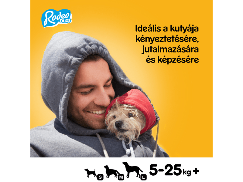 Pedigree Rodeo falatok marha&sajt felnőtt kutyáknak 7db 123g