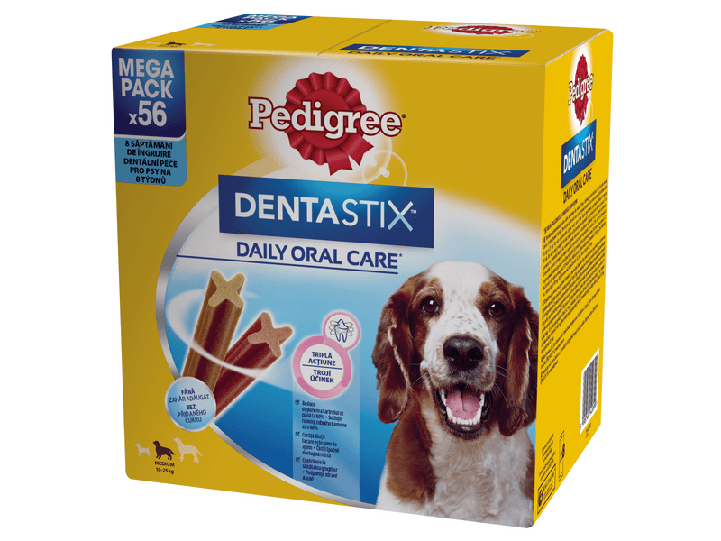 Pedigree DentaStix fogápoló 10-25kg-os kutyáknak 56db(1440g)
