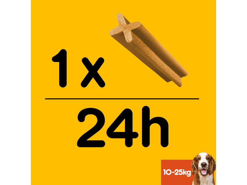 Pedigree DentaStix fogápoló 10-25kg-os kutyáknak 56db(1440g)