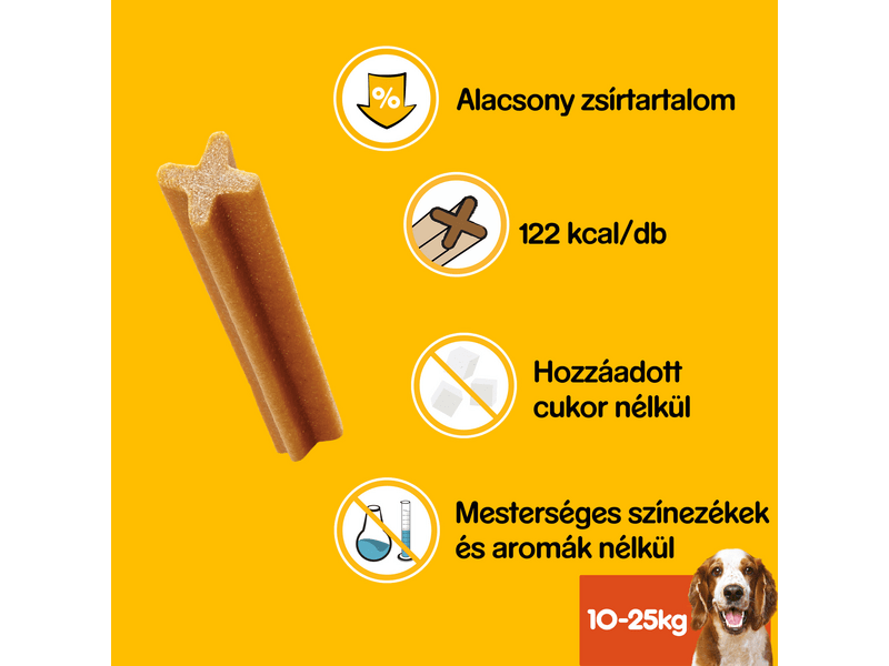 Pedigree DentaStix fogápoló 10-25kg-os kutyáknak 56db(1440g)