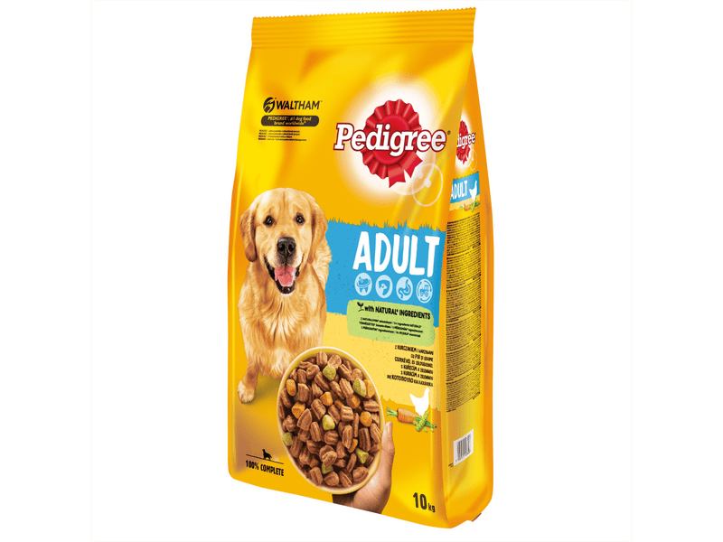 Pedigree száraztáp csirke&zöldség felnőtt kutyáknak 10kg