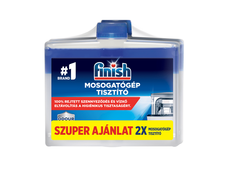 Finish Mosogatógép-tisztító folyadék, Regular, 2x250 ml