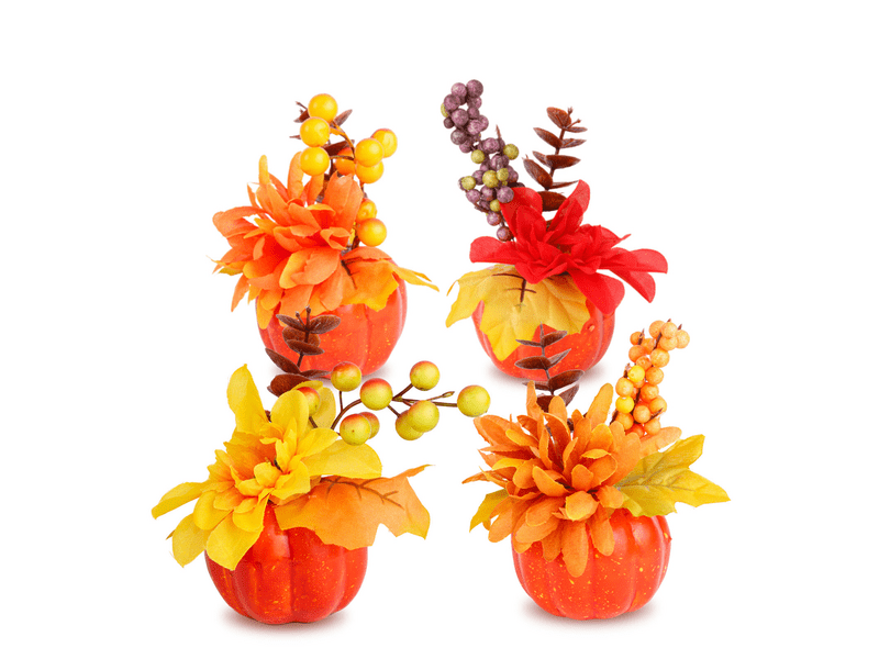 Family 59027 Őszi dekoráció, tök, 4 féle, 8x10 cm