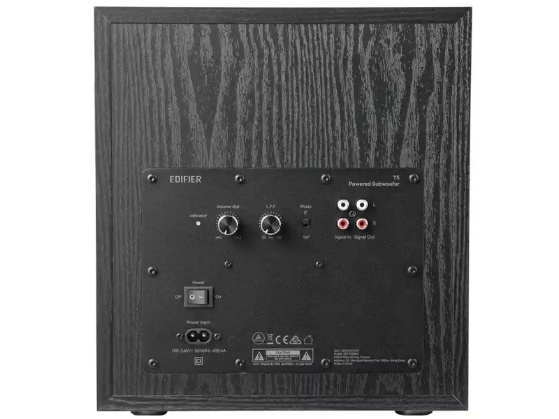 Edifier T5 mélynyomó, fekete