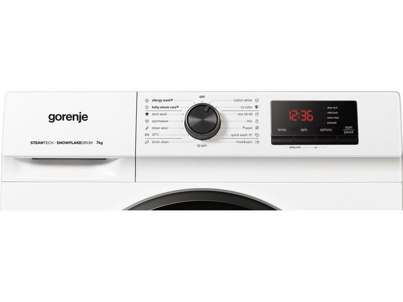 Gorenje WNHVB72SDS Elöltöltős keskeny mosógép
