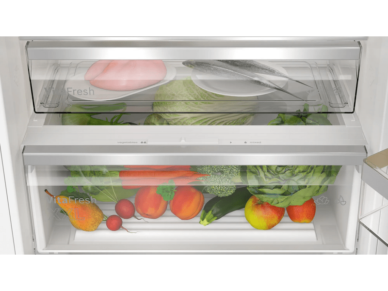 Bosch KBN96VFE0 Beépíthető alulfagyasztós kombinált hűtőszekrény