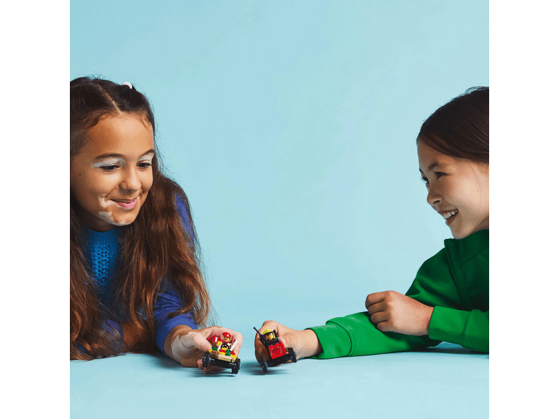 LEGO® City Pizza Truck vs. vatrogasno vozilo, paket trkaćih automobila (60458)