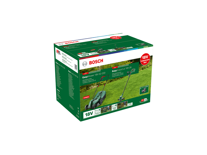 Bosch EasyMower 18V-32-300 + Easygrasscut 18V-26 gyepápoló készlet (06008B9D02)