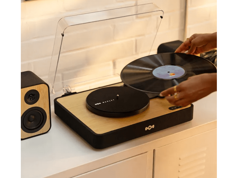 Marley REVOLUTION Bluetooth bakelit lemezjátszó és hangszóró szett (EM-JT304-SB)