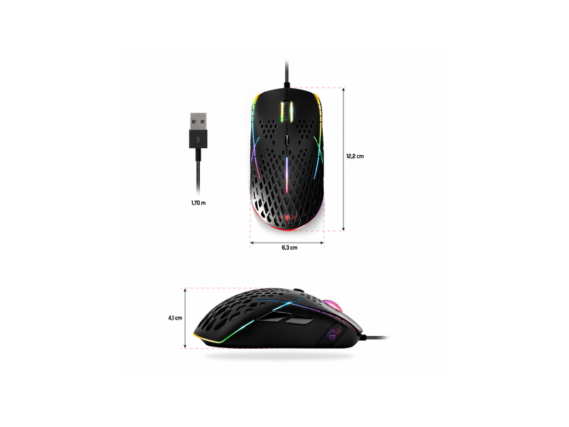 Spirit of Gamer XPERT-M100 Gamer egér (S-XM100)