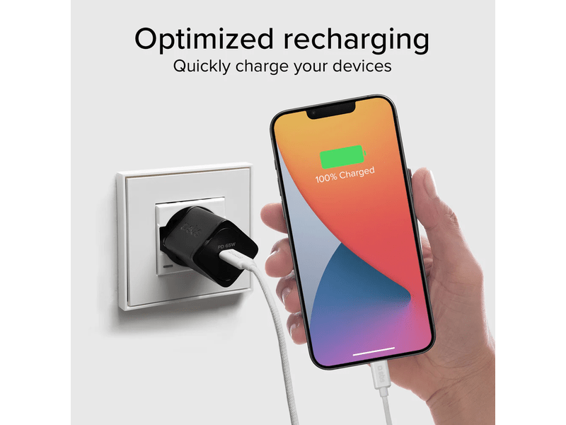 SBS Fonott kábel USB-C 4.0 2m 240W fehér