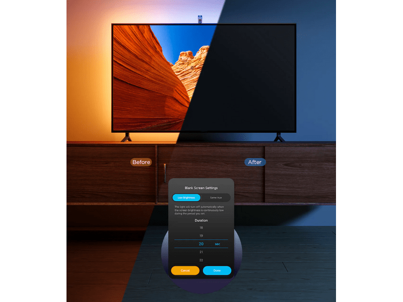 Govee H60993D2 TV Backlight 3 Lite  TV háttérvilágítás kamerával