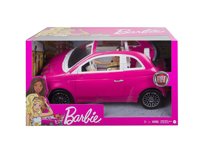 Barbie: Fiat 500 autó Barbie babával (GXR57)